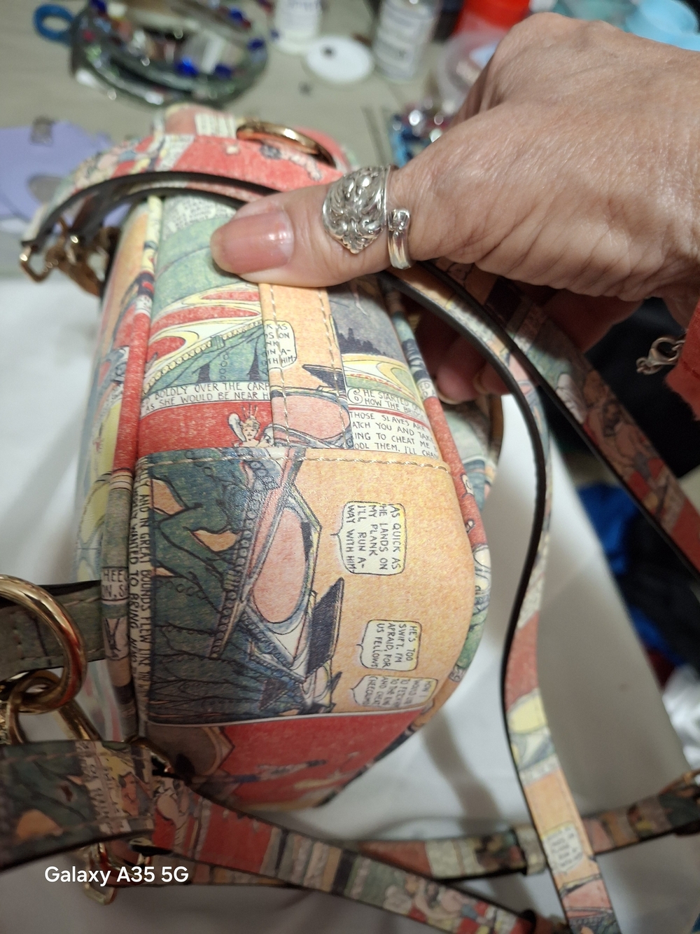 Rare Unlogical PoemComic Strip Narrative Mini Backpack Crossbody Pinocchio - Picture 11 of 13